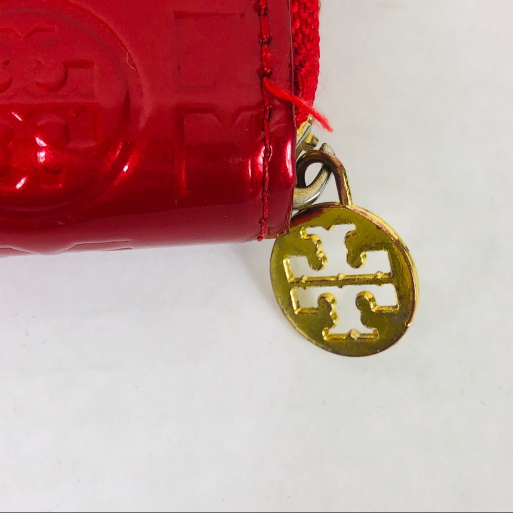 Tory Burch Red Zip Around Wallet - Picture 7 of 7